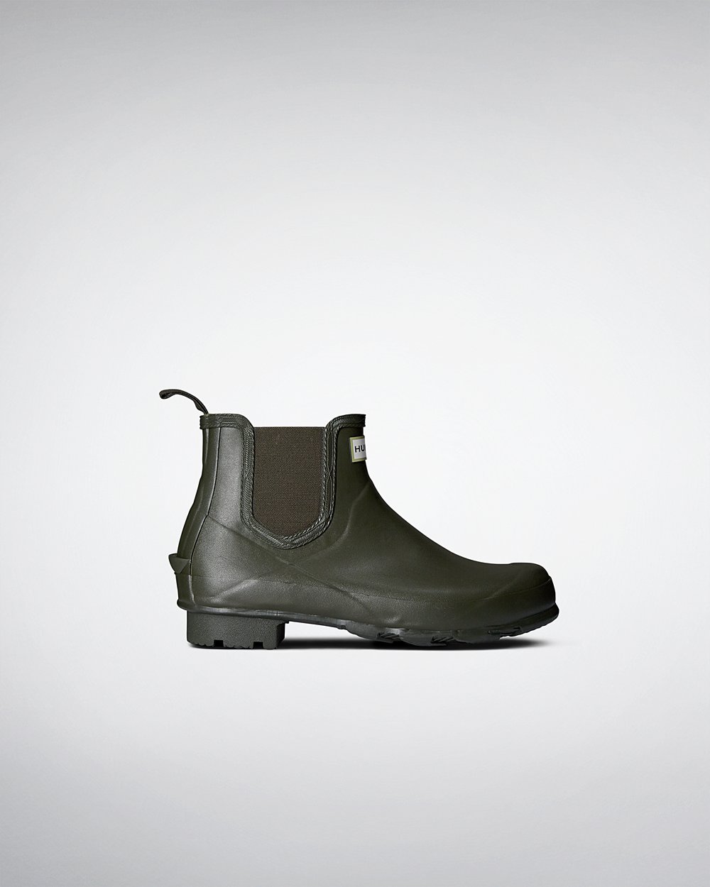 Hunter Hombre Norris Field - Botas Chelsea Verde Oscuro Oliva - 027-PWGQBL